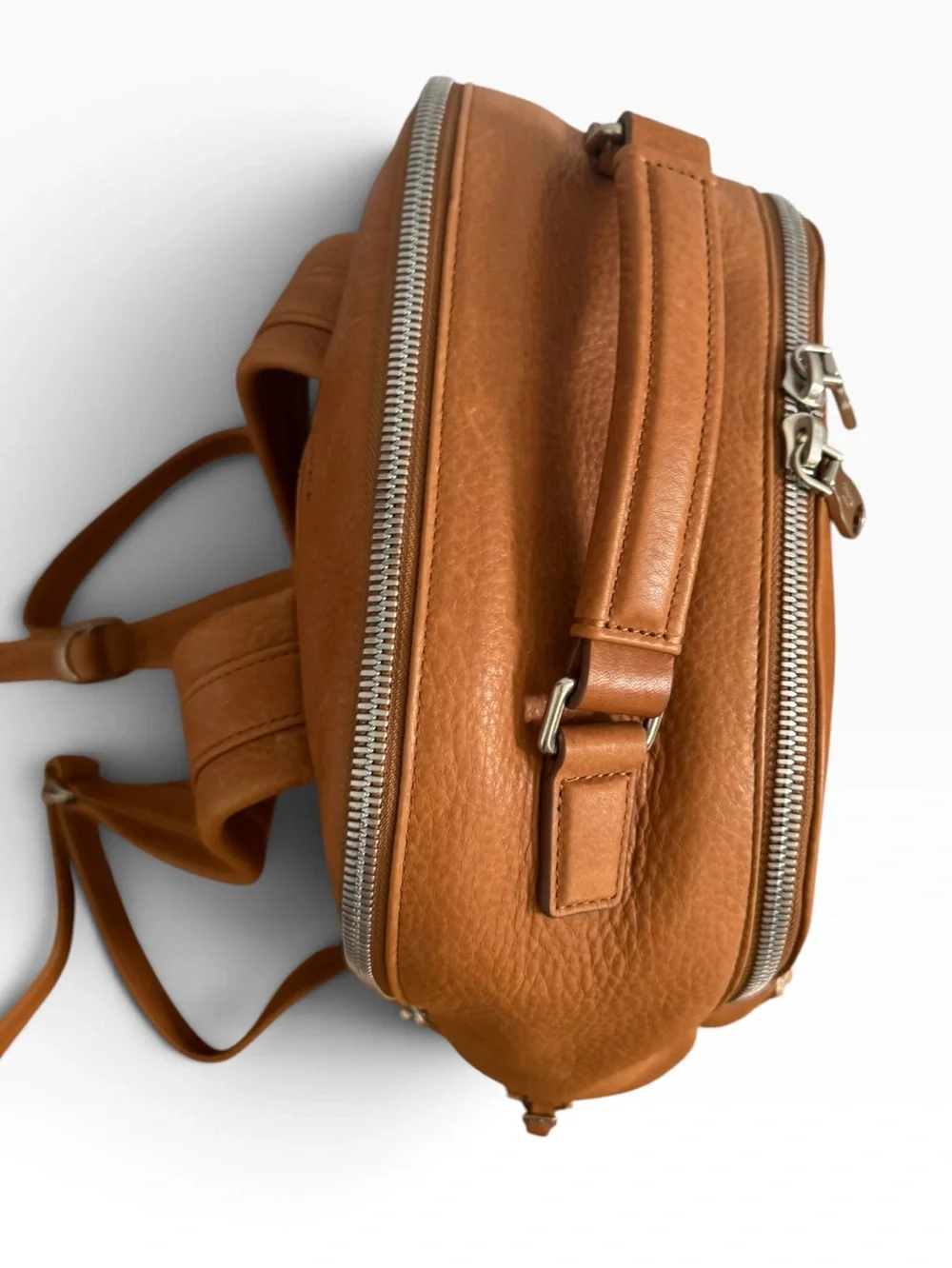 Shinola Detroit Runwell Leather Backpack - Tan Natural Grain
